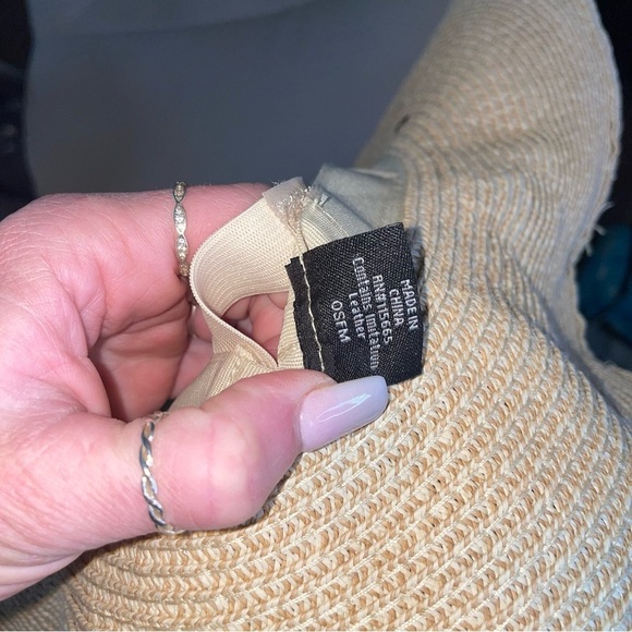 Free Authority hat paper straw over sized floppy packable summer beach hat - Picture 6 of 10